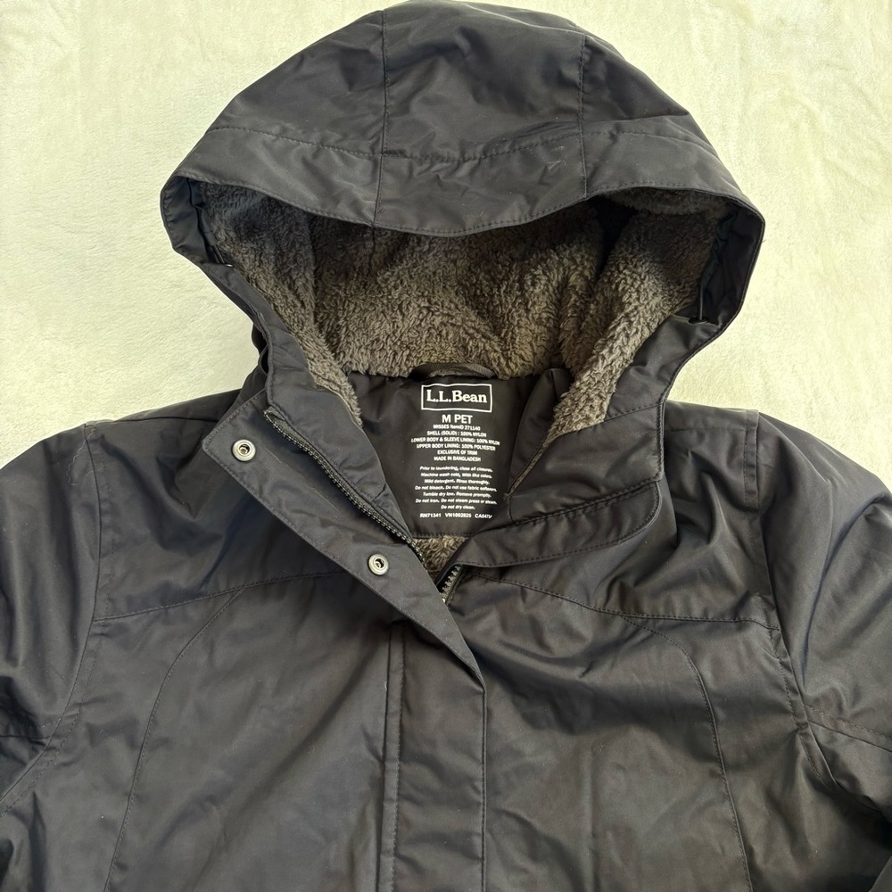 LL Bean Winter Warmer Fleece Lined Coat - Picture 8 of 12